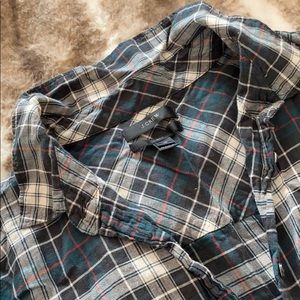 Adorable plaid boyfriend fit J.Crew button down